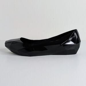 United Nude Lo Res EU 38 Slip On Wedge Architectural Geometric Black